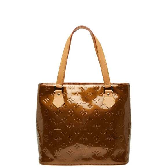 LOUIS VUITTON Brown Monogram Leather Tote Bag
